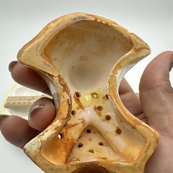 Vintage 1950's Chick Deviled Egg Cheese Platter With Salt Pepper Shakers - Picture 6 of 8